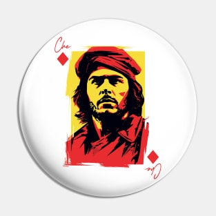 Che Guevara --- Original Playing Card Style Design Pin