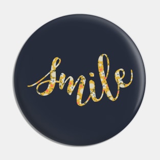 Smile - Yellow Floral Pin