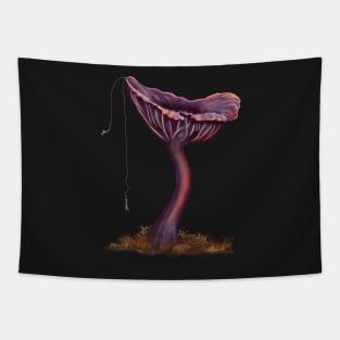 Bungee Jumping off Amethyst Deceiver Mushroom Tapestry