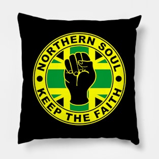 Northern soul keep the faith union flag reggae Pillow