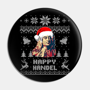 George Frideric Handel Funny Christmas Pin