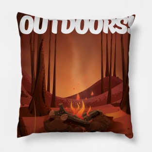 Get Outdoors! Enjoy a Campfire Pillow