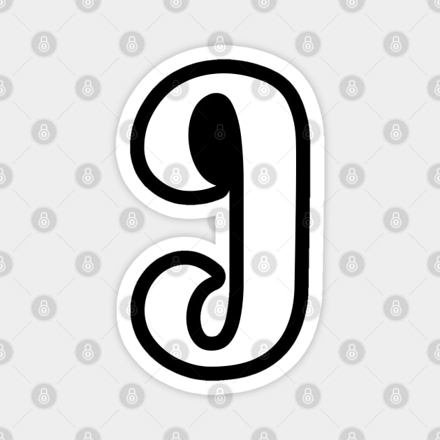 Letter J Magnet by Xtian Dela ✅