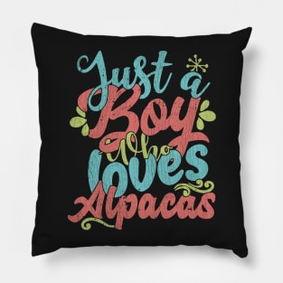 Just A Boy Who Loves Alpacas - Farmers Gift product Pillow