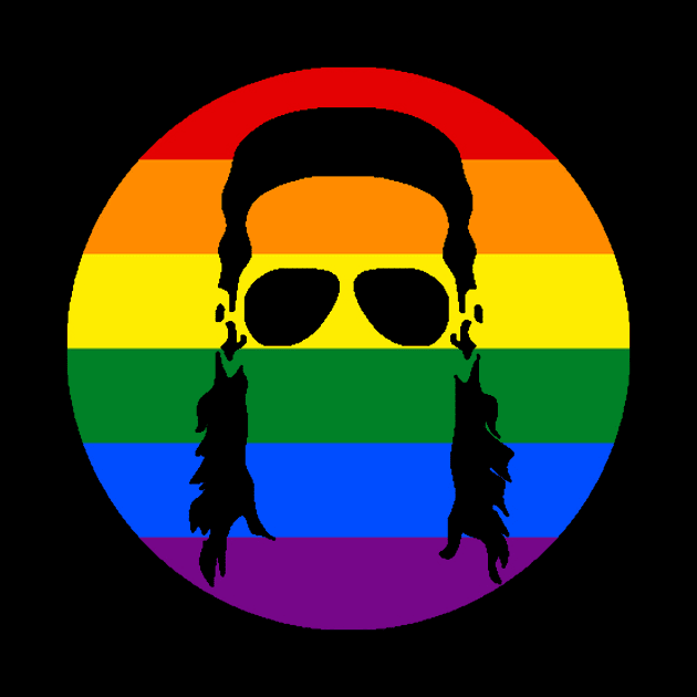 Mullet Silhouette - Rainbow by TheMulletShow