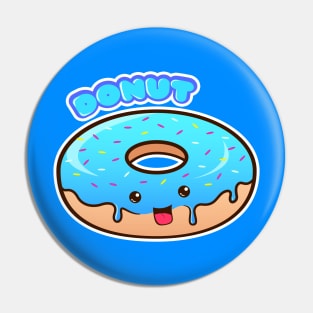 Blue Donut Pin