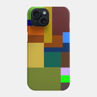 Trace and block geometry Phone Case