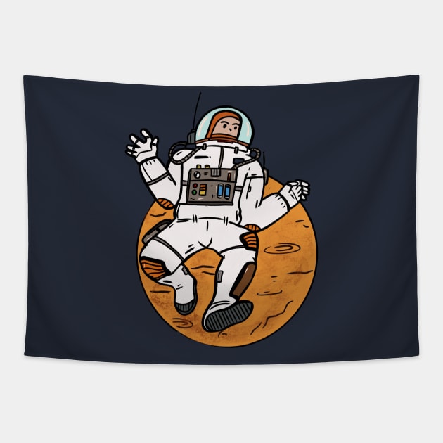 Astronout on space Tapestry by RiyanRizqi