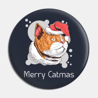 Merry Catmas Pin