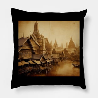 oude foto thailand Pillow