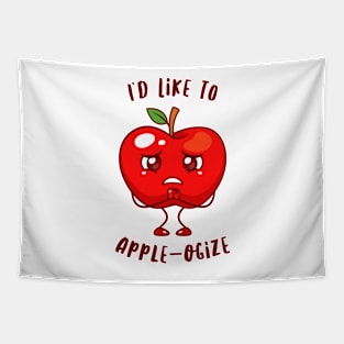 Red Apple Apologize Tapestry