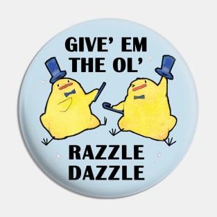 Razzle Dazzle Birdblobs Pin