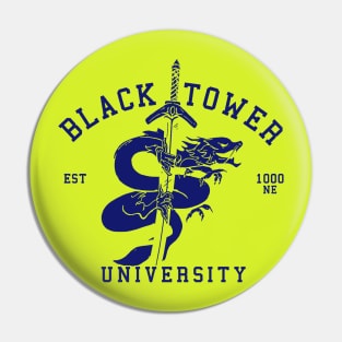 Black Tower University Pin