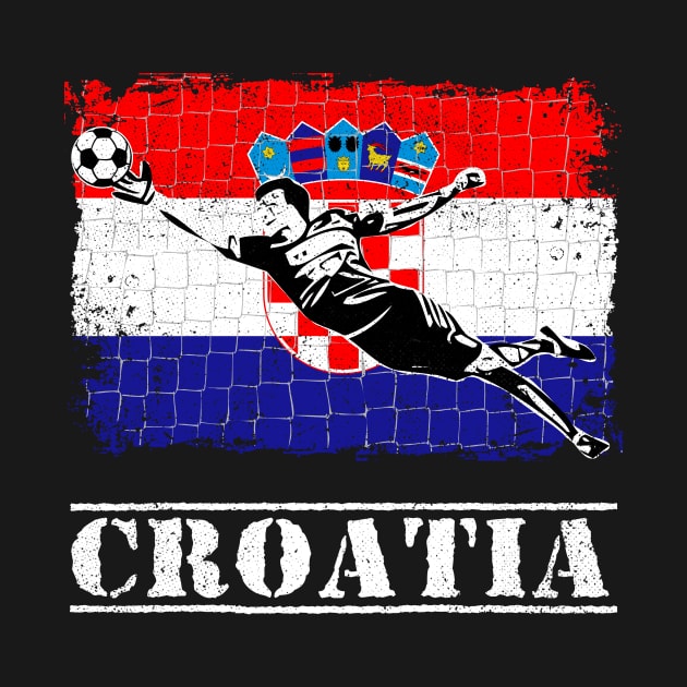 Croatia Soccer Goalie Goal Keeper Shirt by zeno27