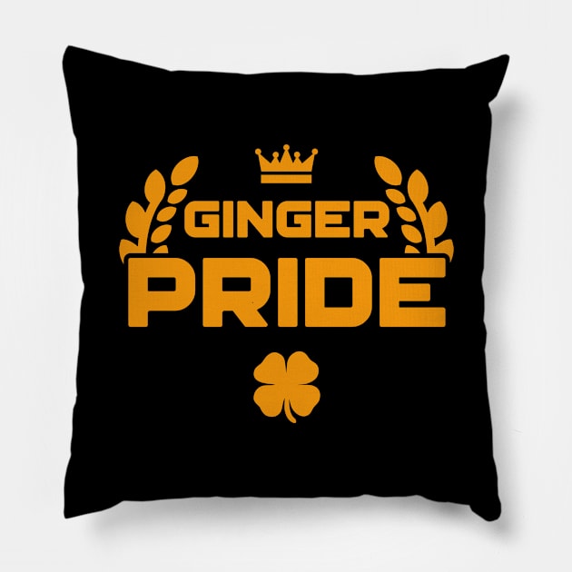 Ginger Pride Irish St Patricks Day Pillow by trendingoriginals