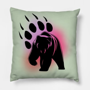 bear paw pink Pillow