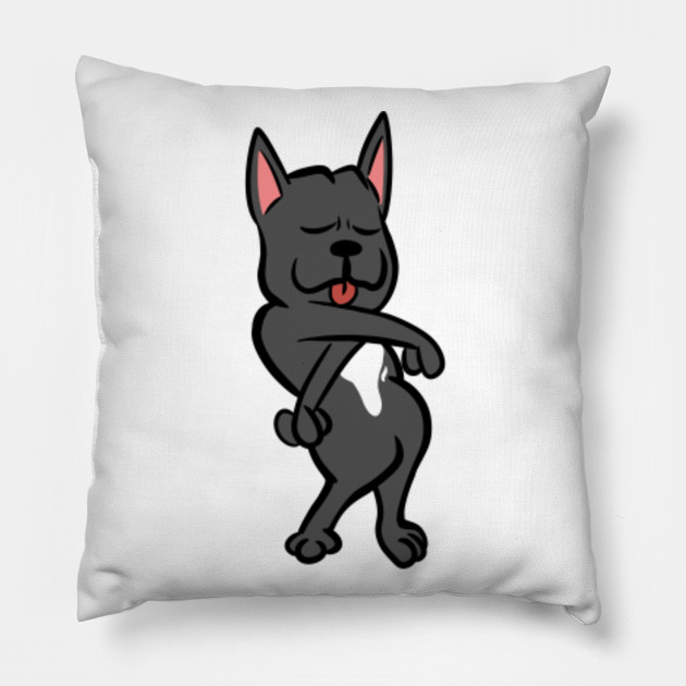 French Bulldog Orange Justice Dance French Bulldog Pillow