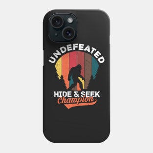 Bigfoot Hide And Seek World Champion Retro Distressed Vintage Phone Case