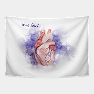 WORK HEART Tapestry