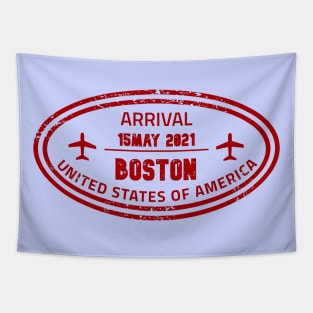 Boston passport stamp Tapestry