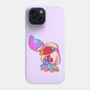 cute colorful rainbow painter artist girl vividria Phone Case
