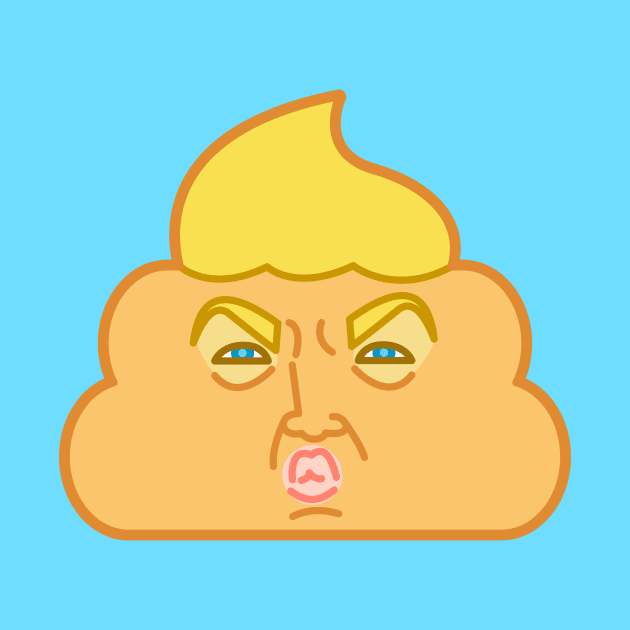 Donald Dump, Dump Trump, Poop Emoji by jeciao