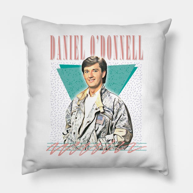 Daniel O'Donnell ///// Retro Style Fan Design Pillow by DankFutura