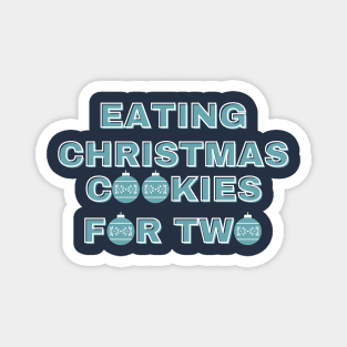 Eating Christmas Cookies For Two Magnet