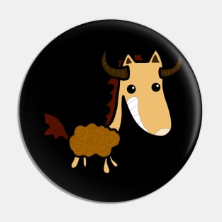 The devil horse cool Pin