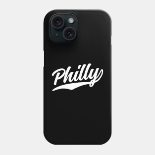 Philly Cursive White Athletic Vintage Script Phone Case