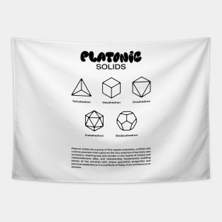 Platonic Solids - B Tapestry