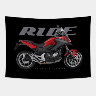 Ride nc red black Tapestry