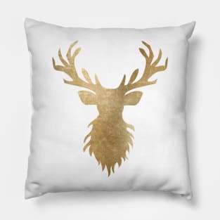 Golden reindeer Pillow