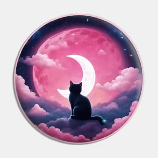 Moon Cat Pin