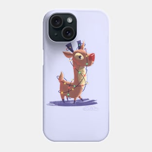 Christmas reindeer Phone Case