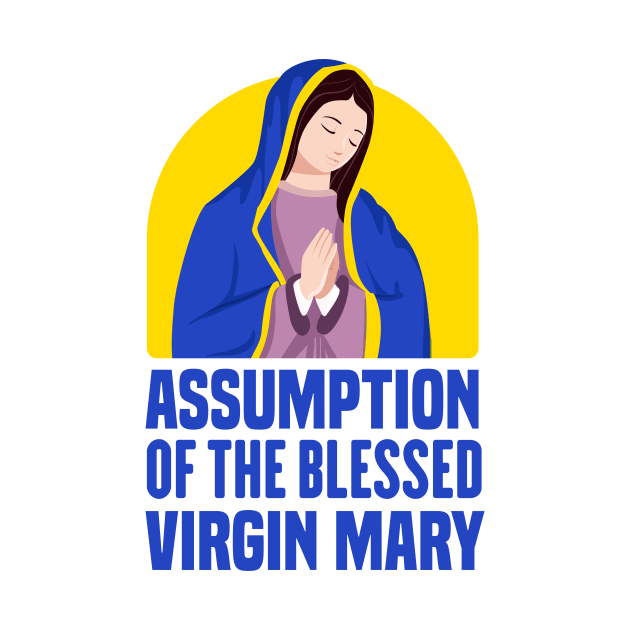 Assumption Of  The Blessed virgin mary by redblackline