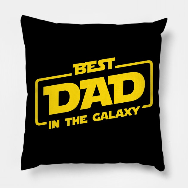 Best Dad In The Galaxy Pillow by Scud"