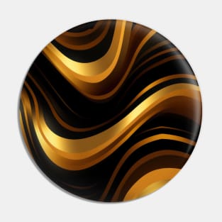 Golden Harmony: Abstract Stripes in Luxe Gold Pin