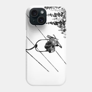 Couple ski lift Phone Case