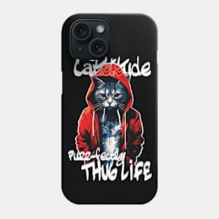 Cattitude Unleashed: Embrace Your Inner Thug Kitty Phone Case