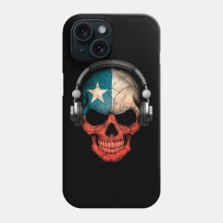 Dark Skull Deejay with Chilean Flag Phone Case