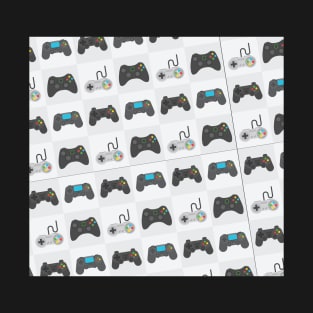 Gamer Controller Pattern, Vector Artwork, Design T-Shirt