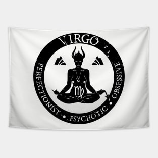 Savage Virgo Zodiac Antisocial Astrology Tapestry