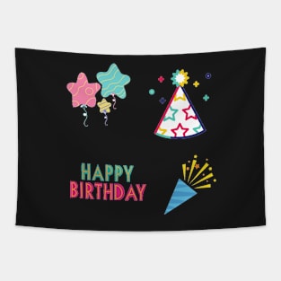 Happy Birthday 4 pk Stickers Collection Tapestry