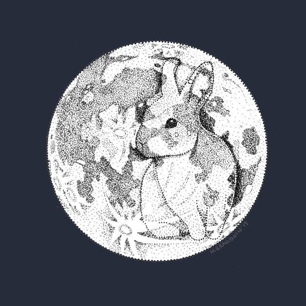 Rabbit Moon by Meginks