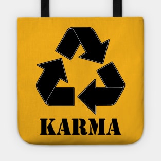 Karma Recycle Black Tote