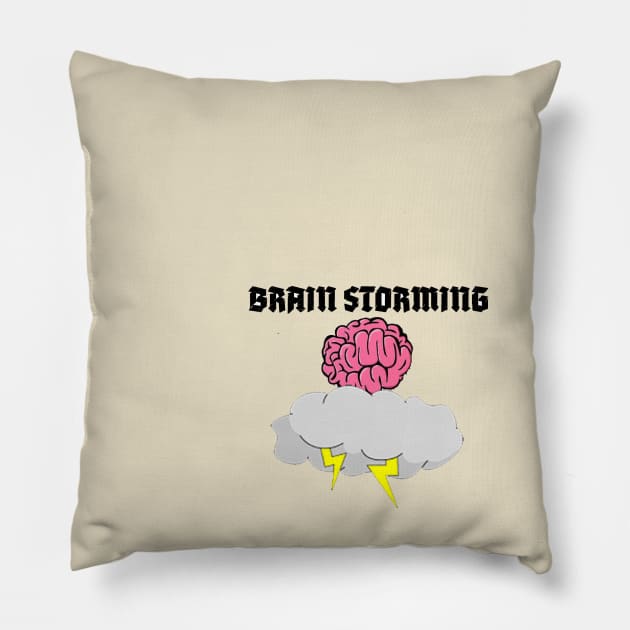 brain storming Pillow by newgenclothingplug