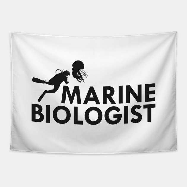 Marine Biologist Tapestry by KC Happy Shop