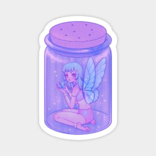 Butterfly, Fairy, Bottle, Anime, Digital Painting Magnet