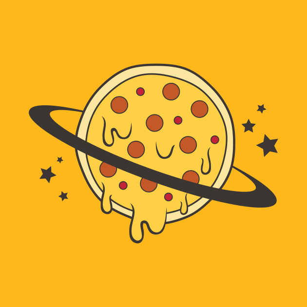 Planet PIZZA - Pizza Slice - T-Shirt | TeePublic